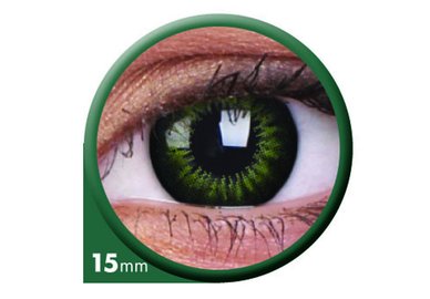 ColourVue Big Eyes - Party Green (2 šošovky trojmesačné) - dioptrické