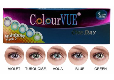 ColourVue Trublends One-Day Rainbow Pack2 - (5 párov farebných šošoviek) - nedioptrické