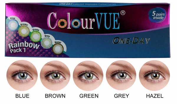 ColourVue Trublends One-Day Rainbow Pack1 - (5 párov farebných šošoviek) - nedioptrické