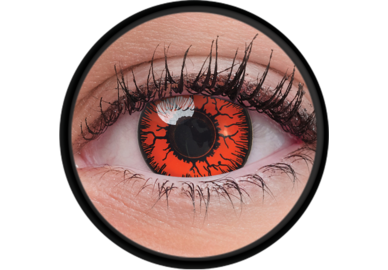 ColourVue Crazy šošovky - Red Monster (2 ks  jednodenné) - nedioptrické