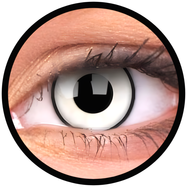 ColourVue Crazy šošovky - White Zombie (2 ks ročné) - nedioptrické, dopredaj