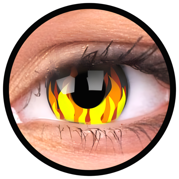 ColourVue Crazy šošovky - Flame Hot (2 ks ročné) - nedioptrické, exp.10/2026