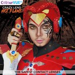 ColourVue Crazy šošovky - Flame Hot (2 ks ročné) - nedioptrické, exp.10/2026
