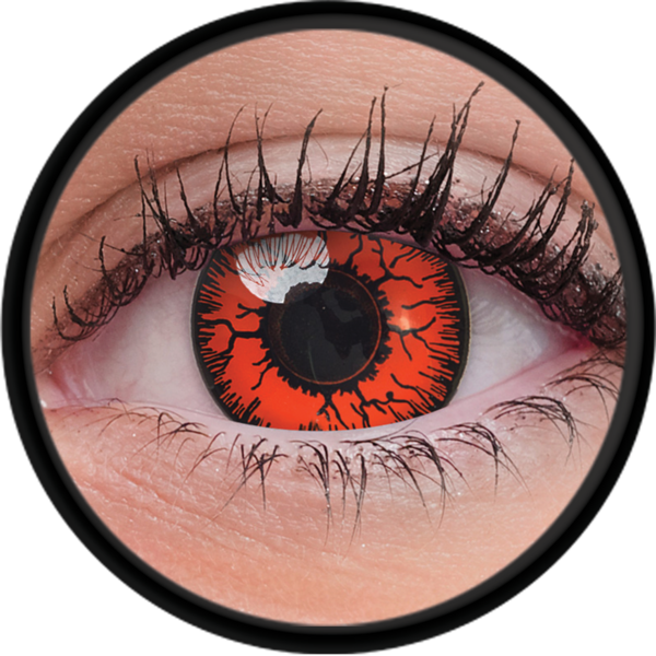 ColourVue Crazy šošovky - Red Monster (2 ks trojmesačné) - nedioptrické