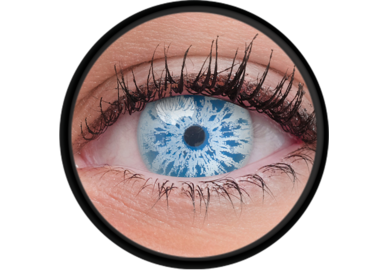 ColorVue Crazy šošovky UV svietiace - Glow Ice Blue (2 ks trojmesačné) - nedioptrické