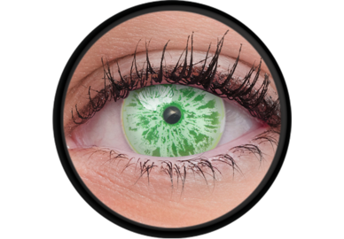 ColorVue Crazy šošovky UV svietiace - Glow Ice Green (2 ks trojmesačné) - nedioptrické