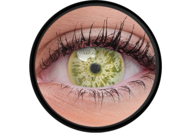 ColorVue Crazy šošovky UV svietiace - Glow Ice Yellow (2 ks trojmesačné) - nedioptrické