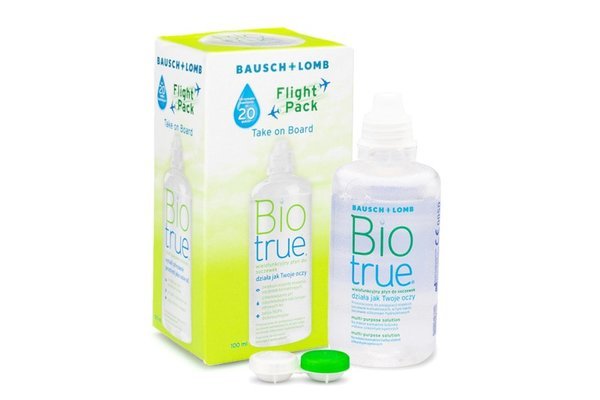 Biotrue 100 ml  flight pack s púzdrom - poškodený obal, exp. 07/2026