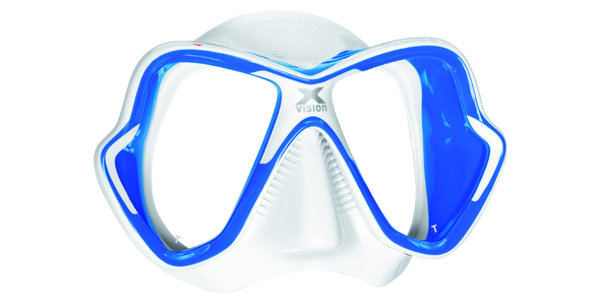Maska MARES X-Vision LiquidSkin bielo-modrá