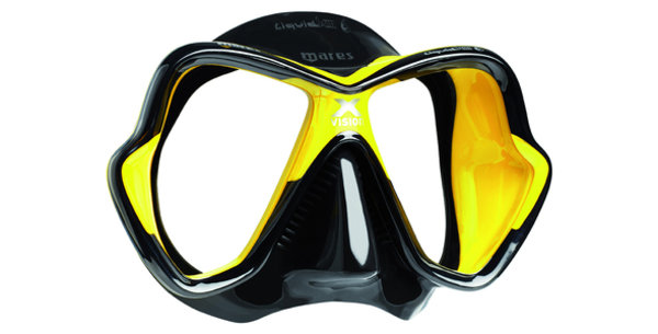 Maska MARES X-Vision LiquidSkin čierno-žltá