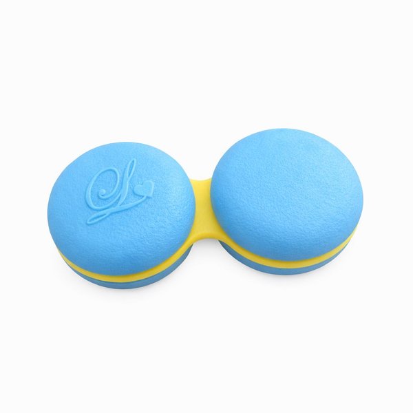 Klasické puzdro makrónka - svetlo modré