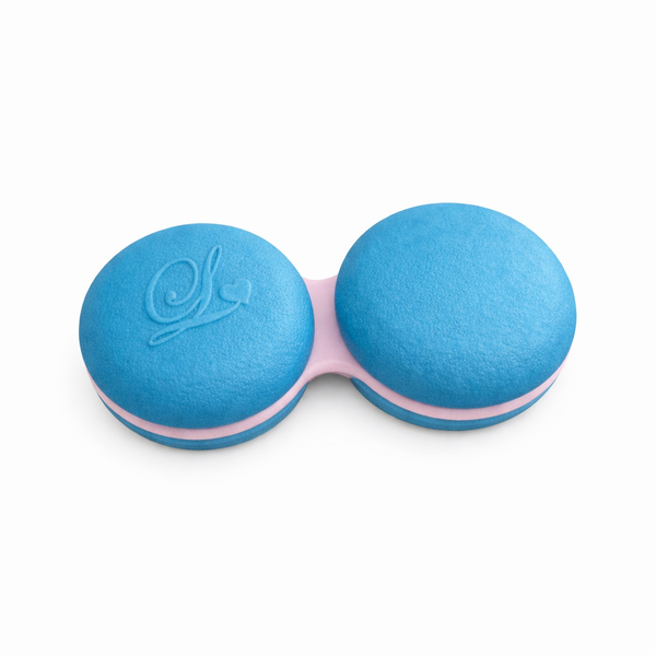 Klasické puzdro makrónka - tmavomodré