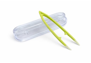 Pinzeta na kontaktné šošovky v puzdre, veľká – zelená