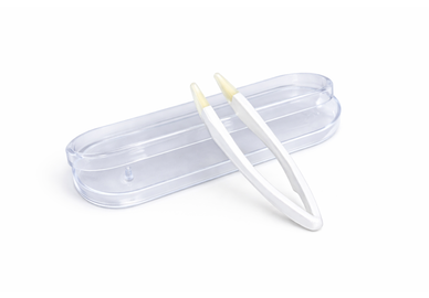 Pinzeta na kontaktné šošovky - biela v puzdre