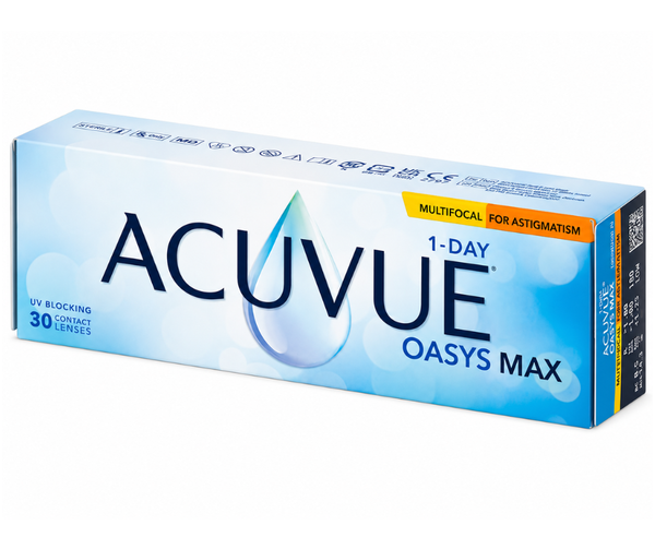 Acuvue Oasys Max 1-Day Multifocal for Astigmatism (30 šošoviek)