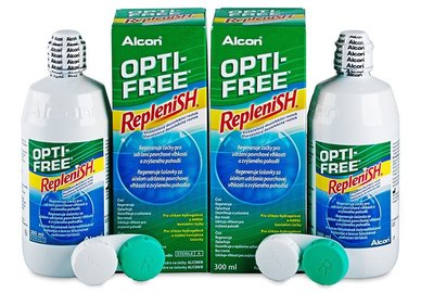 Opti-Free RepleniSH 2x300 ml s púzdry