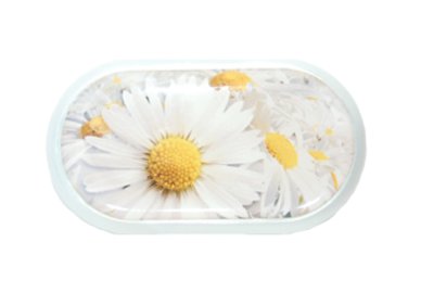 Púzdro so zrkadielkom motív kvety - Margarétka