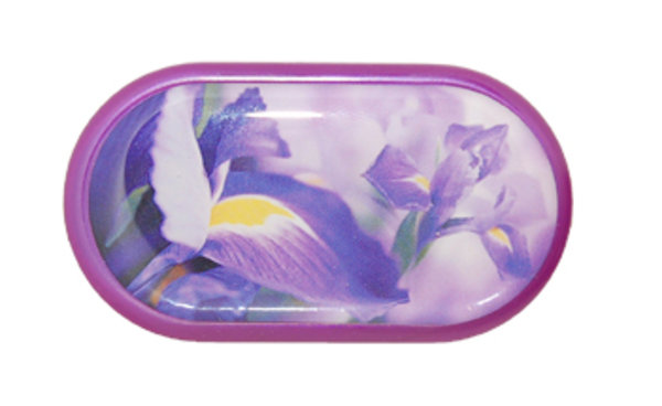 Púzdro so zrkadielkom motív kvety - Iris