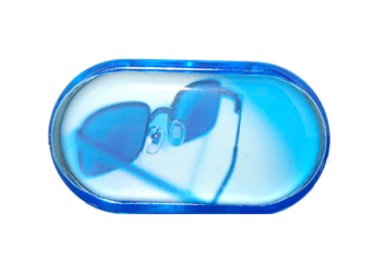 Púzdro so zrkadielkom motív Leto - Modré okuliare