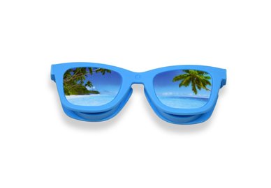 Puzdro OptiShades - okuliare modré - palma