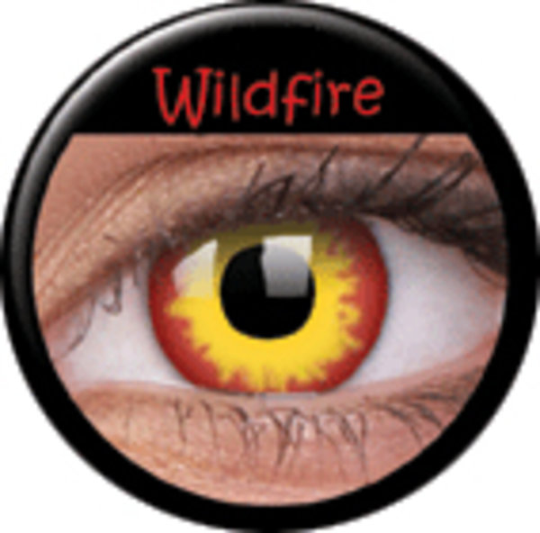 ColourVue Crazy šošovky - WildFire (2 ks ročné) - nedioptrické - poškodený obal