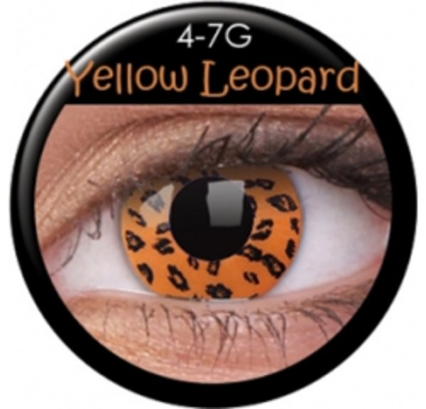 ColourVue Crazy šošovky - Yellow Leopard (2 ks trojmesačné) - nedioptrické - exp. 06/2023