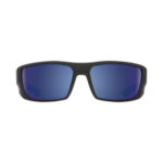 SPY slnečné okuliare Dirk Matte Black Blue - Polarizačné