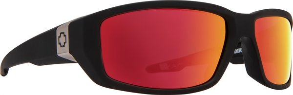 Slnečné okuliare SPY DIRTY MO - Soft Matte Black - Red