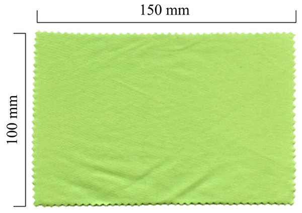 Handričku na okuliare z mikrovlákna jednofarebný - zelený 100x150