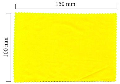 Handričku na okuliare z mikrovlákna jednofarebný - žltý 100x150