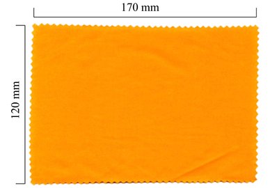 Handričku na okuliare z mikrovlákna jednofarebný - oranžový 120x170