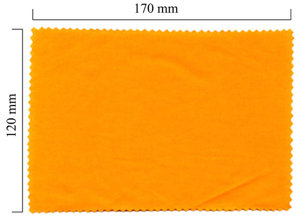 Handričku na okuliare z mikrovlákna jednofarebný - oranžový 120x170