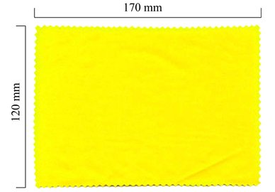 Handričku na okuliare z mikrovlákna jednofarebný - žltý 120x170