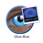 ColorVue Crazy šošovky UV svietiace - Glow Blue (2 ks ročné) - nedioptrické