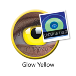 ColourVue Crazy šošovky UV svietiace - Glow Yellow (2 ks ročné) - nedioptrické