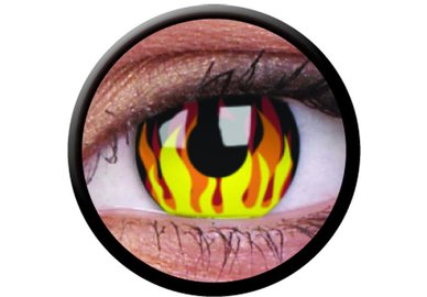 ColourVue Crazy šošovky - Flame Hot (2 ks ročné) - nedioptrické